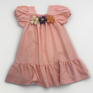 Lola And The Boys Dress Size 8 Pink 3D Flowers Spring Summer NWOT